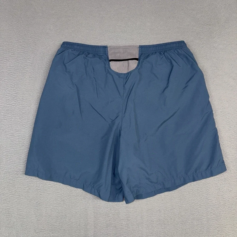 Nike Swim Trunks Mens XL Blue Lightweight Pull On Stretch Drawstring Dri Fit VTG